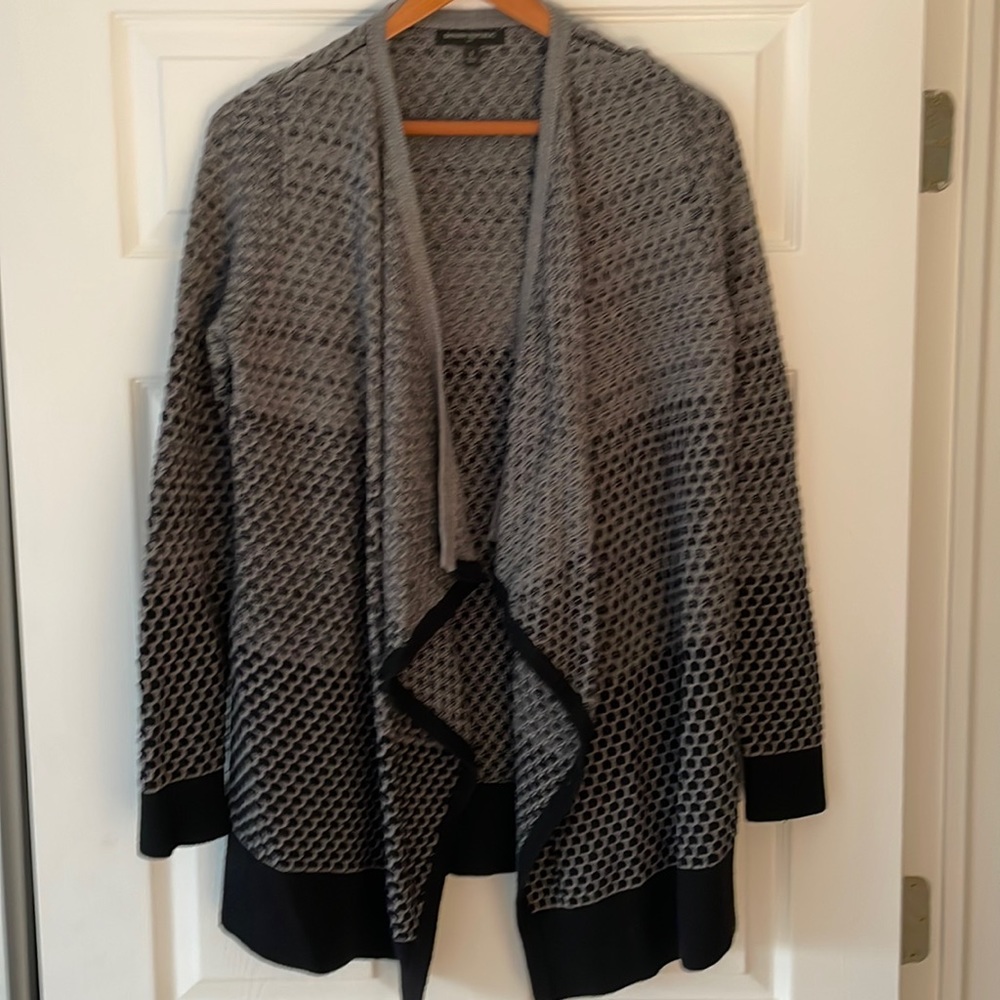 Banana Republic oversized black and grey sweater